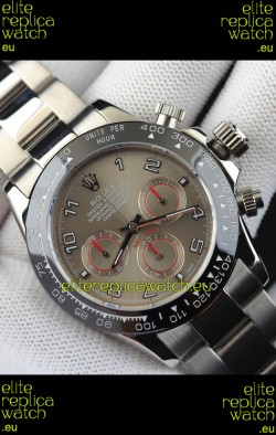 Rolex Daytona Japanese Movement Replica Watch in Grey Dial - Ceramic Bezel 