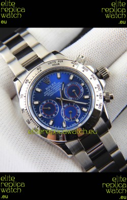Rolex Daytona Japanese Movement Replica Watch in Blue Dial 