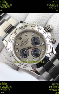 Rolex Daytona Japanese Movement Replica Watch in Grey Dial 