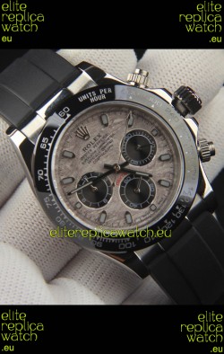 Rolex Daytona Japanese Movement Steel Casing Replica Watch in Meteorite Pattern Dial