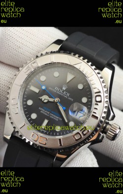 Rolex Yachtmaster Stainless Steel Japanese Replica Watch - 40MM Grey Dial