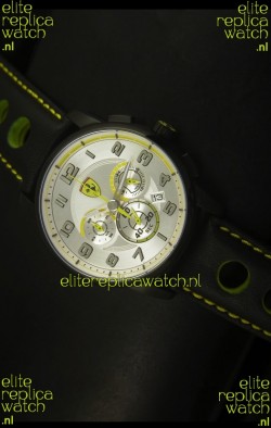 Scuderia Ferrari Heritage SF107 Chronograph Watch in Black Steel