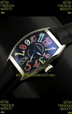 Franck Muller Casa Blanca Japanese Replica Watch in Black Dial