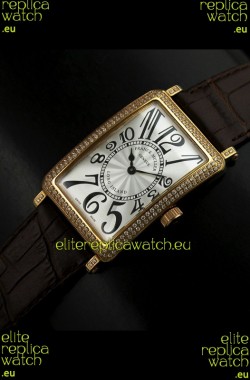 Franck Muller Long Island Japanese Replica Watch in White Dial