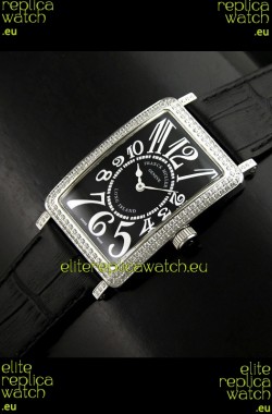Franck Muller Long Island Japanese Replica Watch in Black Dial