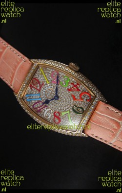 Franck Muller Master of Complications Casablanca Ladies Watch in Rose Gold Case 
