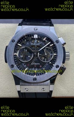 Hublot Classic Fusion Chronograph Stainless Steel Skeleton Super Clone Watch 