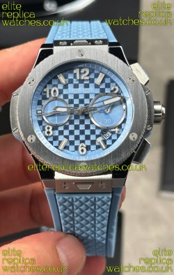 Hublot Big Bang Original Titanium Coal Blue 43MM Super Clone Watch 