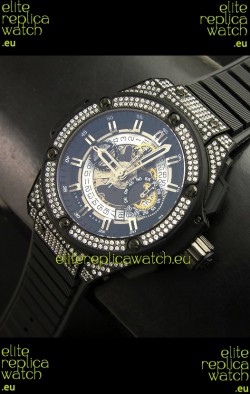 Hublot Big Bang King Power PVD Casing Watch with Diamonds