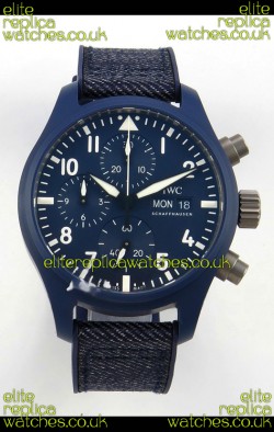 IWC PILOT'S Chronograph Top Gun Oceana Blue Super Clone Watch 