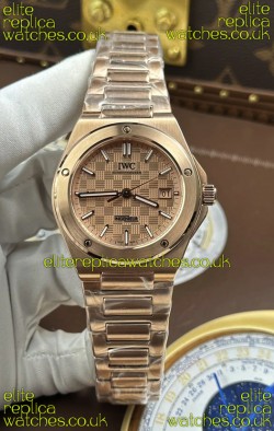 IWC Ingenieur Rose Gold Case and Dial Super Clone Watch 