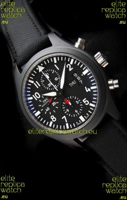 IWC Top Gun Ceramic Swiss Watch in Black