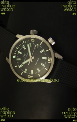 IWC Aquatimer Automatic Vintage 1967 Swiss Watch in Black Dial