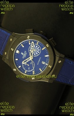 Hublot Classic Fusion Chrono Japanese Quartz Replica Watch in Blue Dial