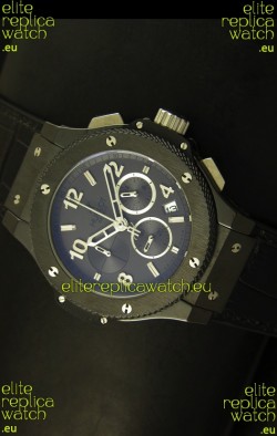 Hublot Big Bang Black Ceramic Case Watch in Quartz Movement