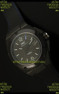IWC Ingenieur Carbon Casing Swiss Replica Watch in Black Carbon Dial