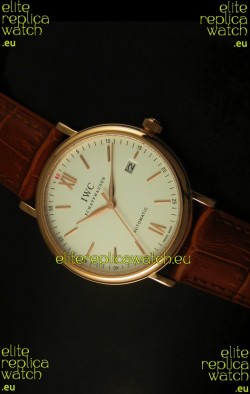 IWC Portofino Automatic Pink Gold Top Grade Japanese Replica Watch