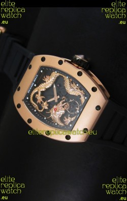 Richard Mille RM057 Tourbillon Jackie Chan Swiss Replica Watch in Pink Gold