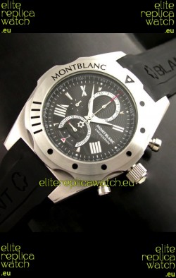 Mont Blanc Star Japanese Watch in Black Dial