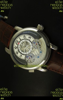 Mont Blanc Nicolas Riessec Stainless Steel Case in Grey Dial