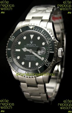 Rolex Submariner Watch with Glidelock Clasp Green Bezel/Dial