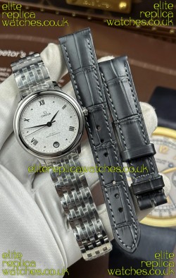 Omega De Ville Automatic 34MM White Dial Steel Case Super Clone Watch 