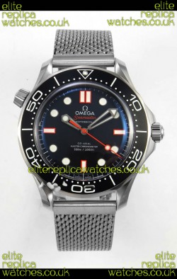 Omega Seamaster 300M Black/Orange Dial Dual Strap Super Clone Watch 