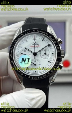 Omega Speedmaster Moonwatch Chronograph White Dial Super Clone Watch 
