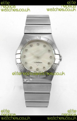 Omega Constellation 28MM Pearl Textured Dial QUARTZ Super Clone Watch 