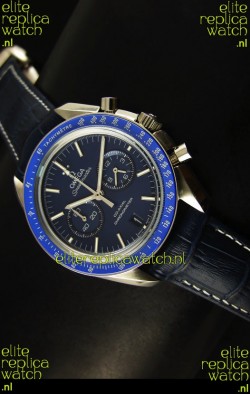 Omega Speedmaster Moon Watch Co-Axial Japanese Replica Watch Dark Blue Dial