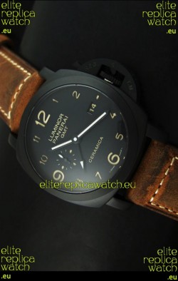 Panerai Luminor PAM441 GMT 1950 3 Days Power Reserve Swiss Watch in Ceramic Case