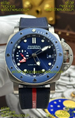 Panerai Submersible PAM01507 GMT Luna Rossa Titanio Super Clone Watch 
