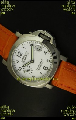 Panerai Luminor Marina PAM49 40MM Swiss Watch - Orange Strap