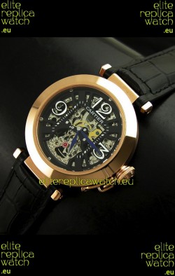 Cartier Ronde De Ladies Replica Watch in Decorated Skeleton Dial