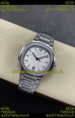 Patek Philippe Nautilus 7118 35MM Steel Dial Diamonds Super Clone Watch 