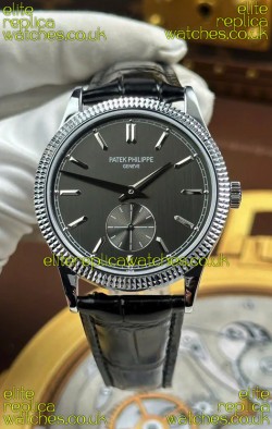 Patek Philippe Calatrava 6119G Stainless Steel Grey Dial Super Clone Watch 