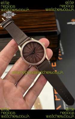 Patek Philippe Calatrava 4997 Rose Gold Brown Dial Super Clone Watch 