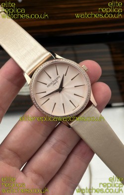 Patek Philippe Calatrava 4997 Rose Gold Beige Dial Super Clone Watch 