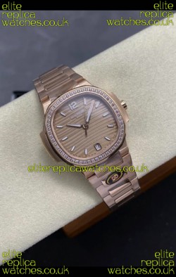 Patek Philippe Nautilus 7118 35MM Rose Gold Super Clone Watch 