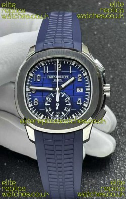 Patek Philippe Aquanaut 5968 Steel Case Blue Dial Super Clone Watch 