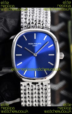 Patek Philippe Golden Ellipse 5738 Blue Dial Super Clone Watch 
