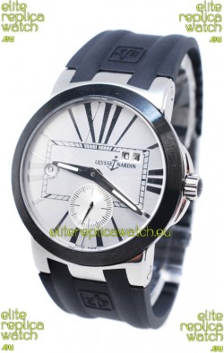 Ulysse Nardin Executive Dual Time Japanese Replica Watch in White Dial