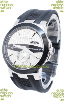 Ulysse Nardin Executive Dual Time Steel Black Watch