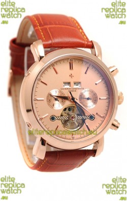 Vacheron Constantin Malte Tourbillon Japanese Pink Gold Watch 