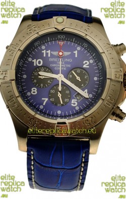 Breitling Chronograph Chronometre Japanese Watch in Blue