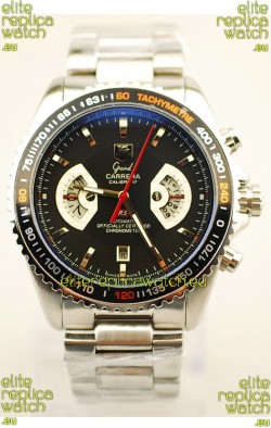 Tag Heuer Grand Carrera RS2 Japanese Replica Watch in Black Dial
