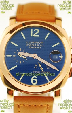 Panerai Luminor Marina Power Reserve Japanese Replica Gold Watch