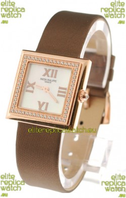 Patek Philippe Ladies Swiss Watch in White Dial