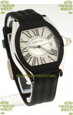 Cartier Roadster Japanese Replica Watch in White Dial