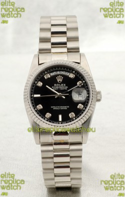 Rolex Day Date Silver Japanese Replica Watch